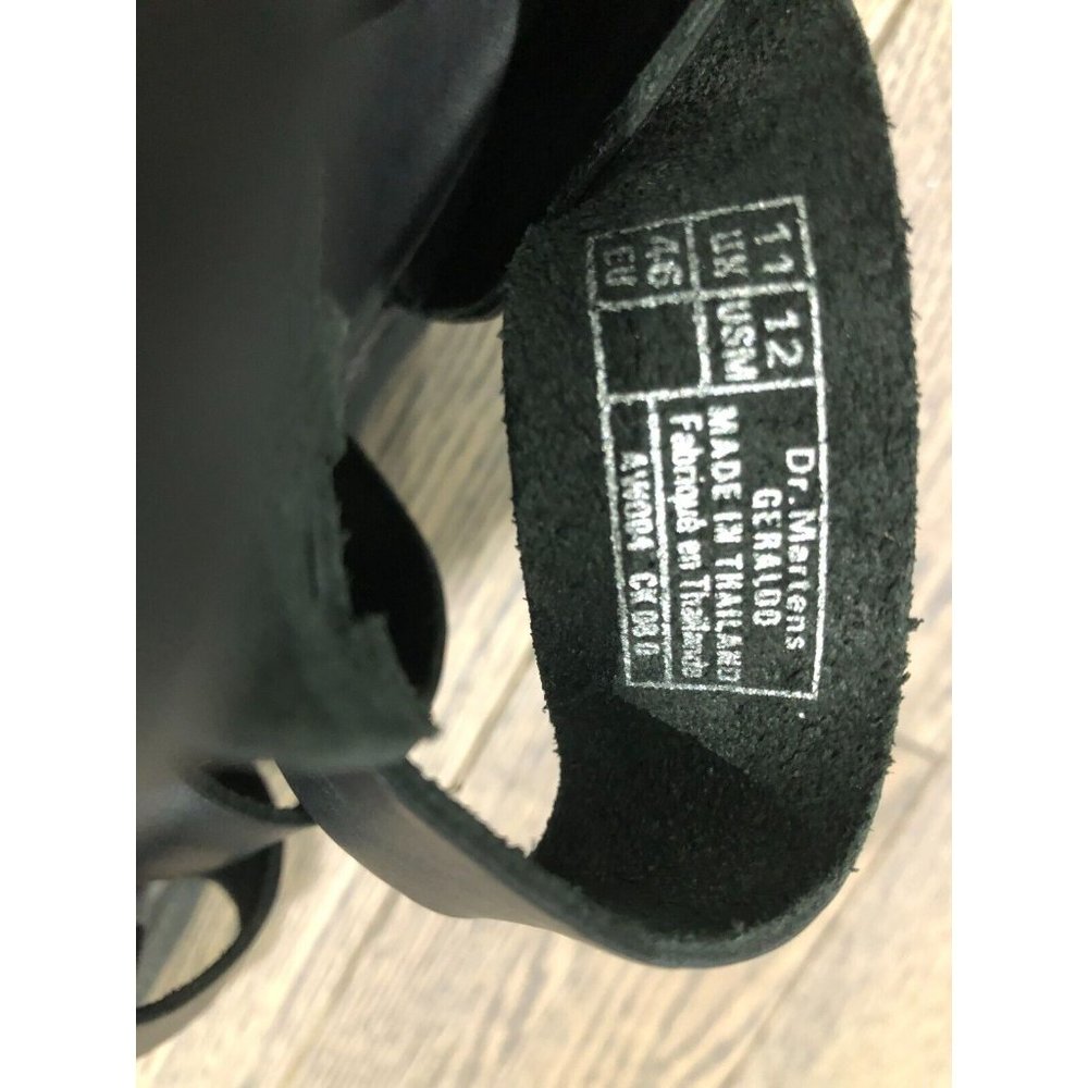 NWOB Dr. Martens Geraldo Brando Gladiator Leather Black Sandal Men’s Size 12 - Picture 10 of 10